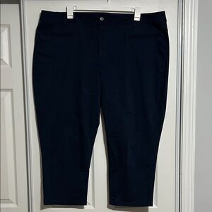 Layne Bryant Navy Blue Cropped Pants